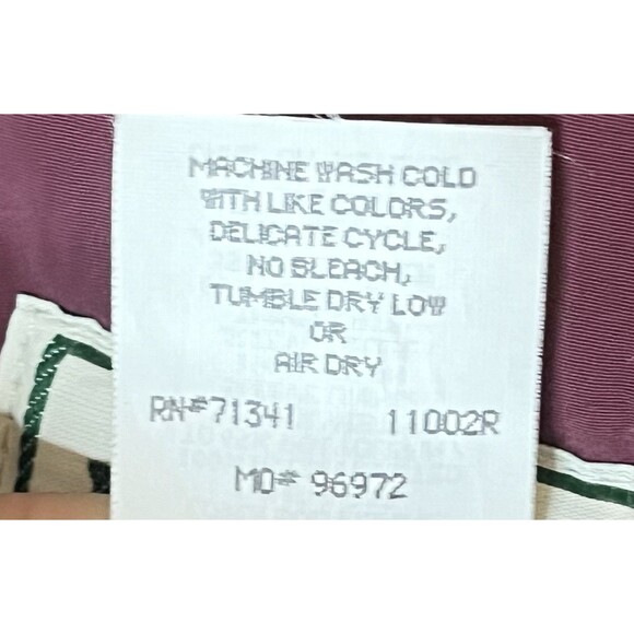 Vintage L.L. Bean Mens Medium Maroon Full Zip Up Jacket 100% Nylon Used - Picture 3 of 8